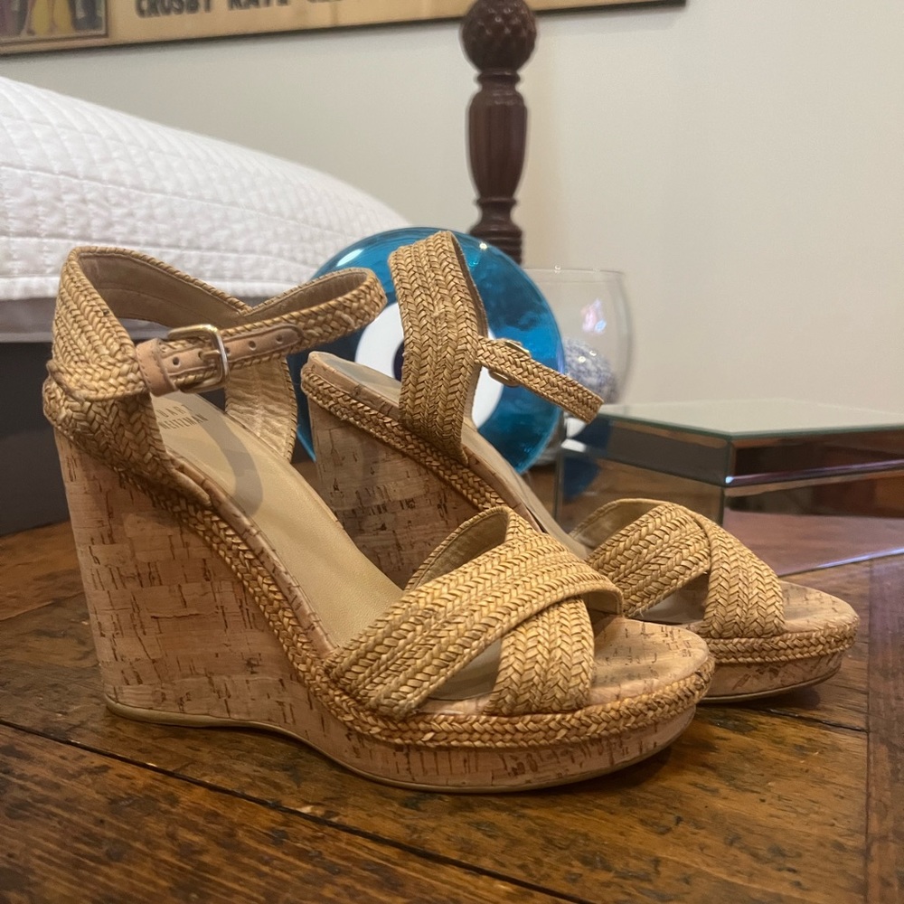 Stuart Weitzman 8.5 Cork Style Wedge